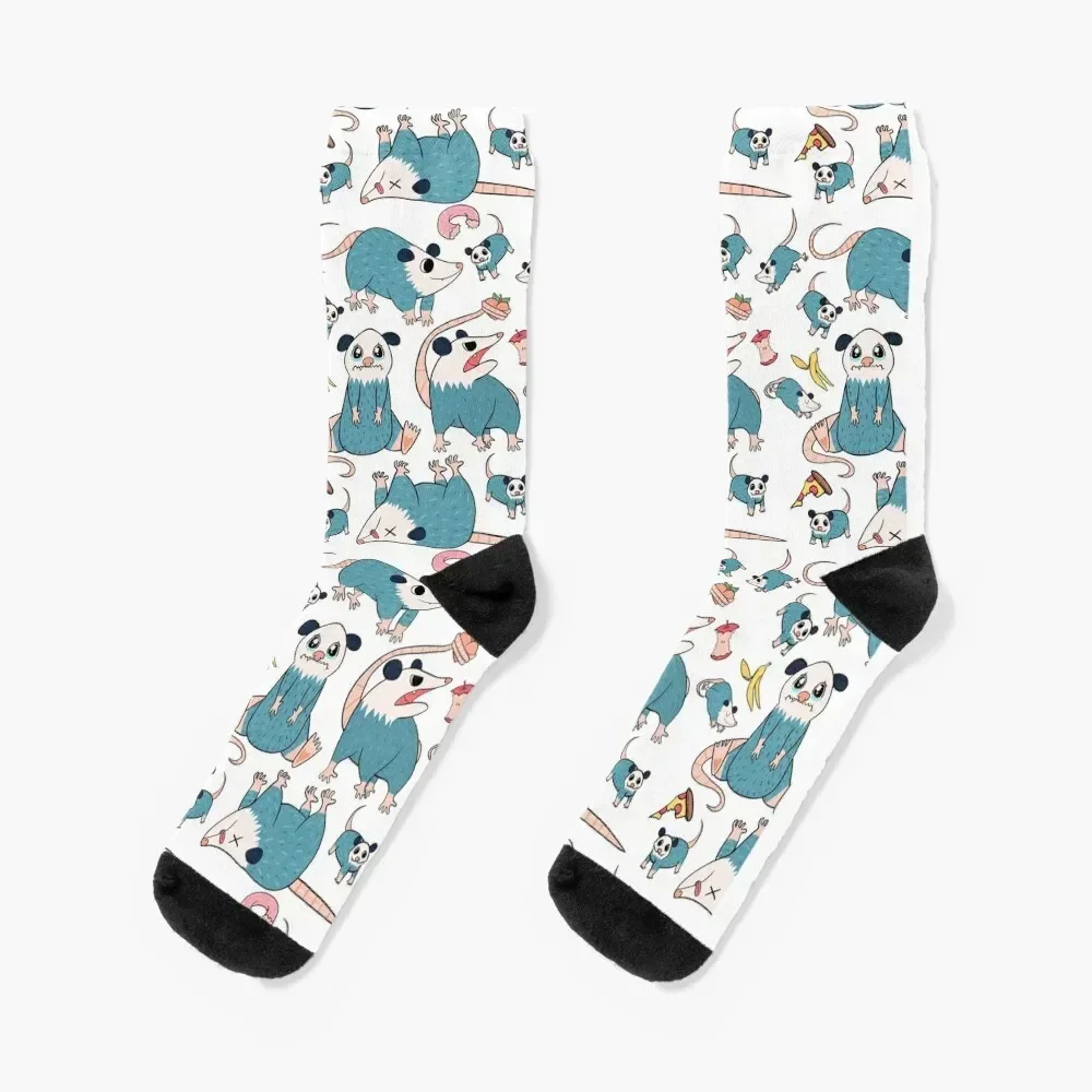 Basil the Possum Pattern Socks Thermal man winter Running Socks Female Men's