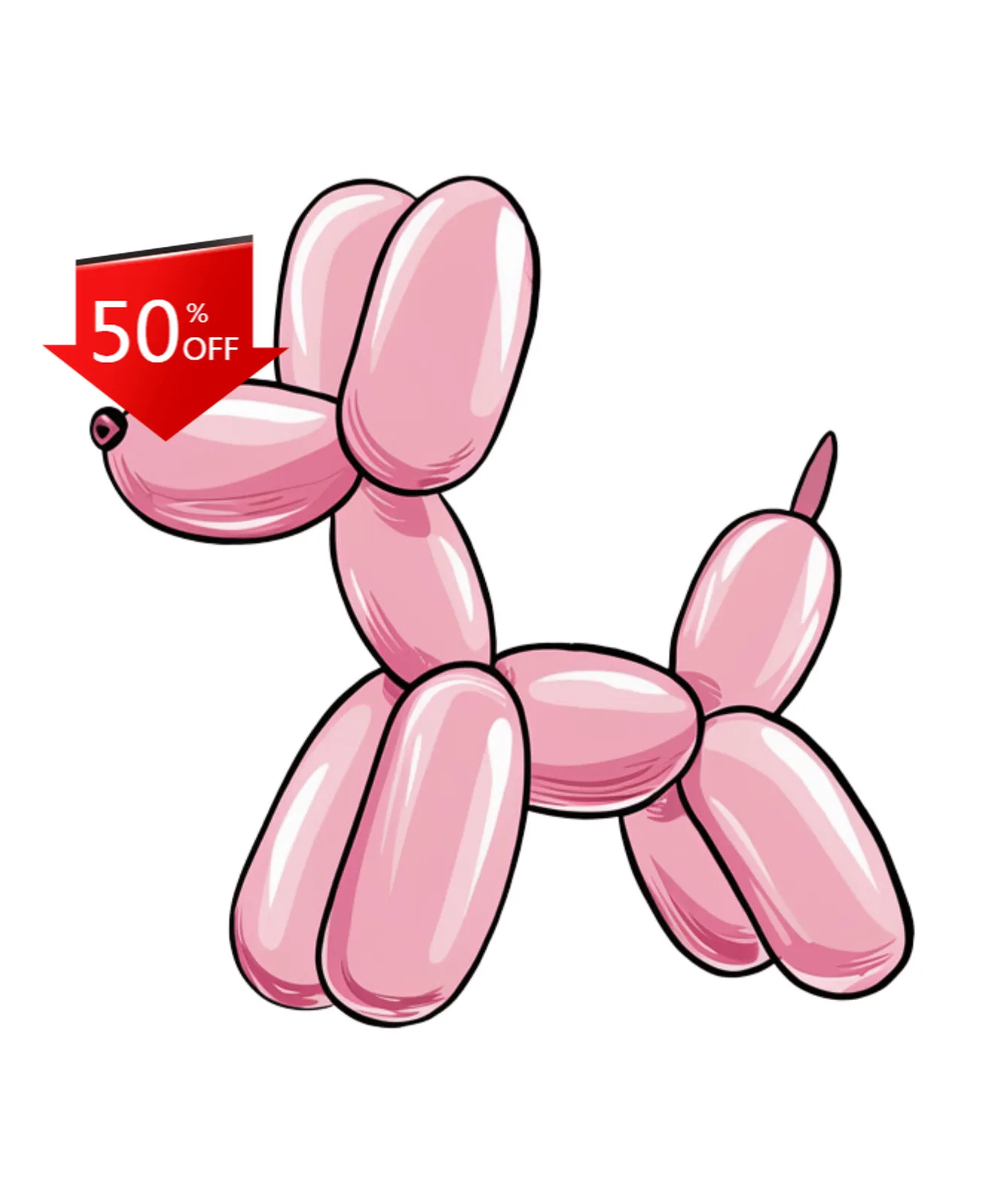 

Balloon Dog Groovy Old Funny Car Laptop Window Bumper Waterproof Vinyl Decal Gift Vintage Retro Vintage Cute Cool Cute