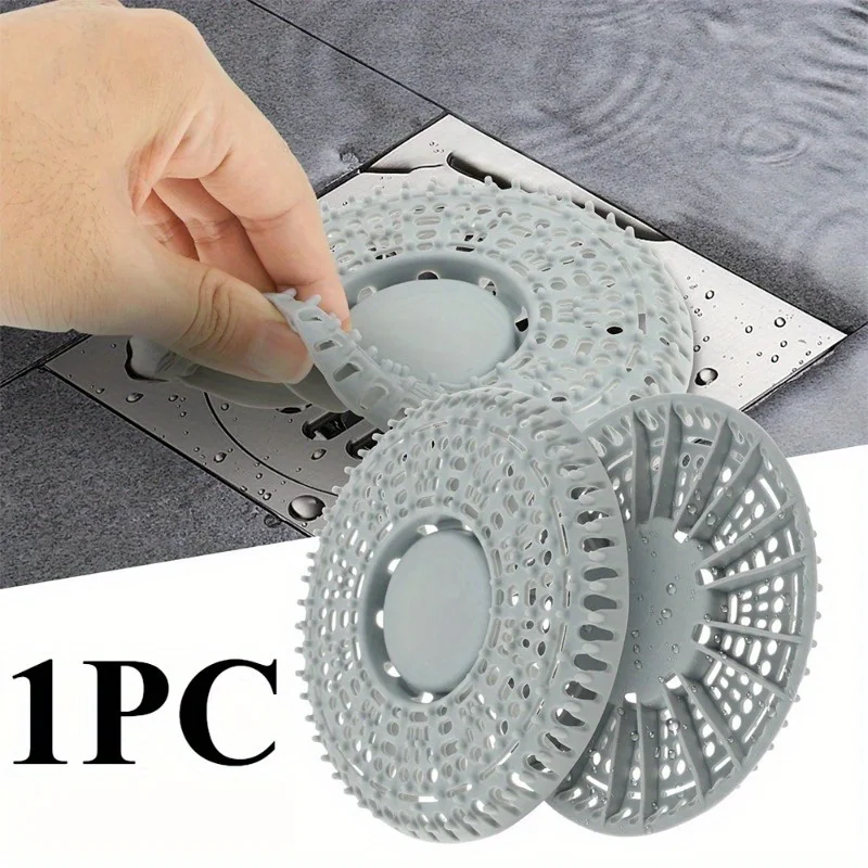 

1PC Floor Drain Cover for Kitchen Sinks To Prevent Blockages Hair - Catching Filter Net for Bathroom Drain Outlets