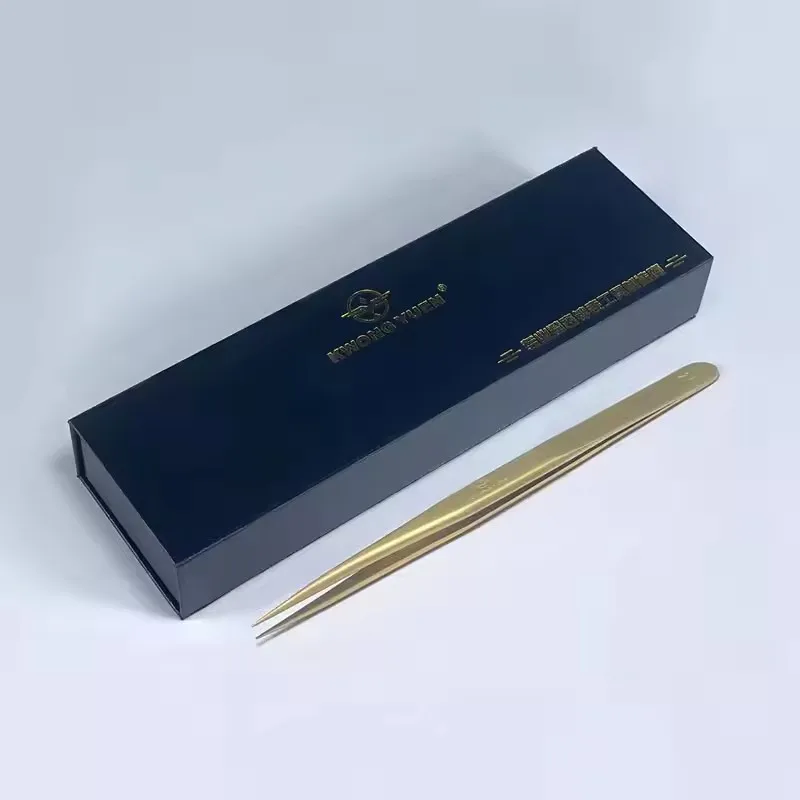 KWONG YUEN Watch Repair Phosphorus Bronze Tweezers Non-Magnetic Non-Slip Fastening Sharp-Nosed Clamp Better than Brass Tweezers