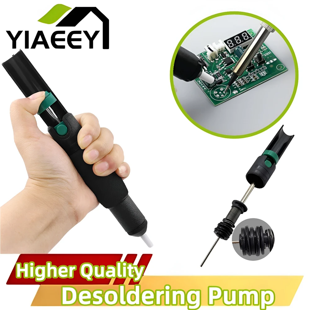 Plastic Powerful Desoldering Pump Suction Tin Vacuum Soldering Iron Desolder Gun Soldering Sucker Pen Removal Hand Welding Tools