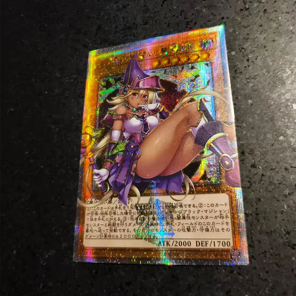 Anime karakters Yu-Gi-Oh! Black Magician Dark Magician Girl DIY Homemade Collection kaartspel speelgoed Kerstverjaardagscadeau