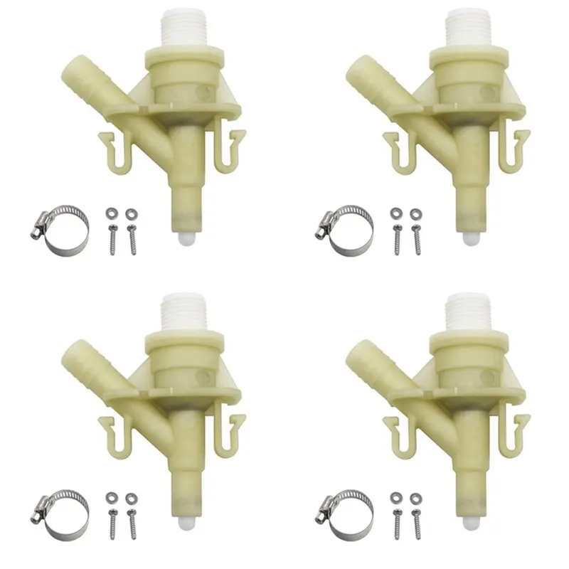 AC23-4X Foot Operated Toilet Water Valve Kit 385311641 For Dometic 300 310 320 Toilet Replacement