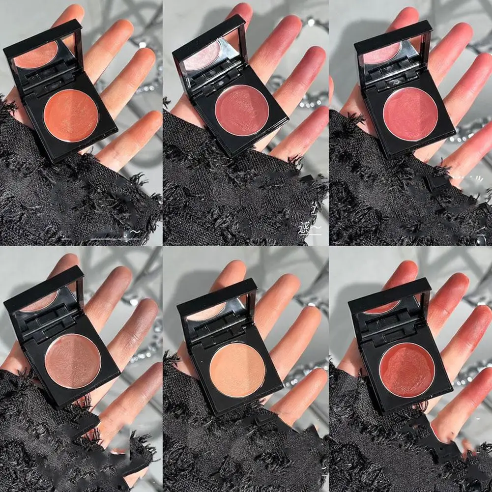 Girl Blush Monochrome Powder Blusher Cream Makeup Blush Blusher Cream Contour Cheek Makeup Blush Rouge Cosmetic Cheek Palet H4p3