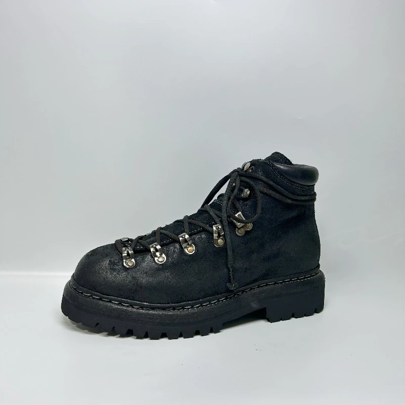 

Handmade Genuine Leather Thick Sole High Top Boots Men's Shoes Daily Casual Hiking Outdoor Desert Work Ankle Boots Male