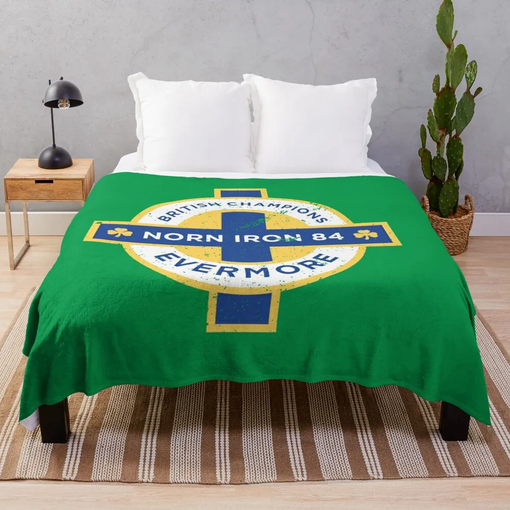 Northern Ireland British Champions 1984 Throw Blanket Camping Soft Big Comforter Luxury Throw Blankets