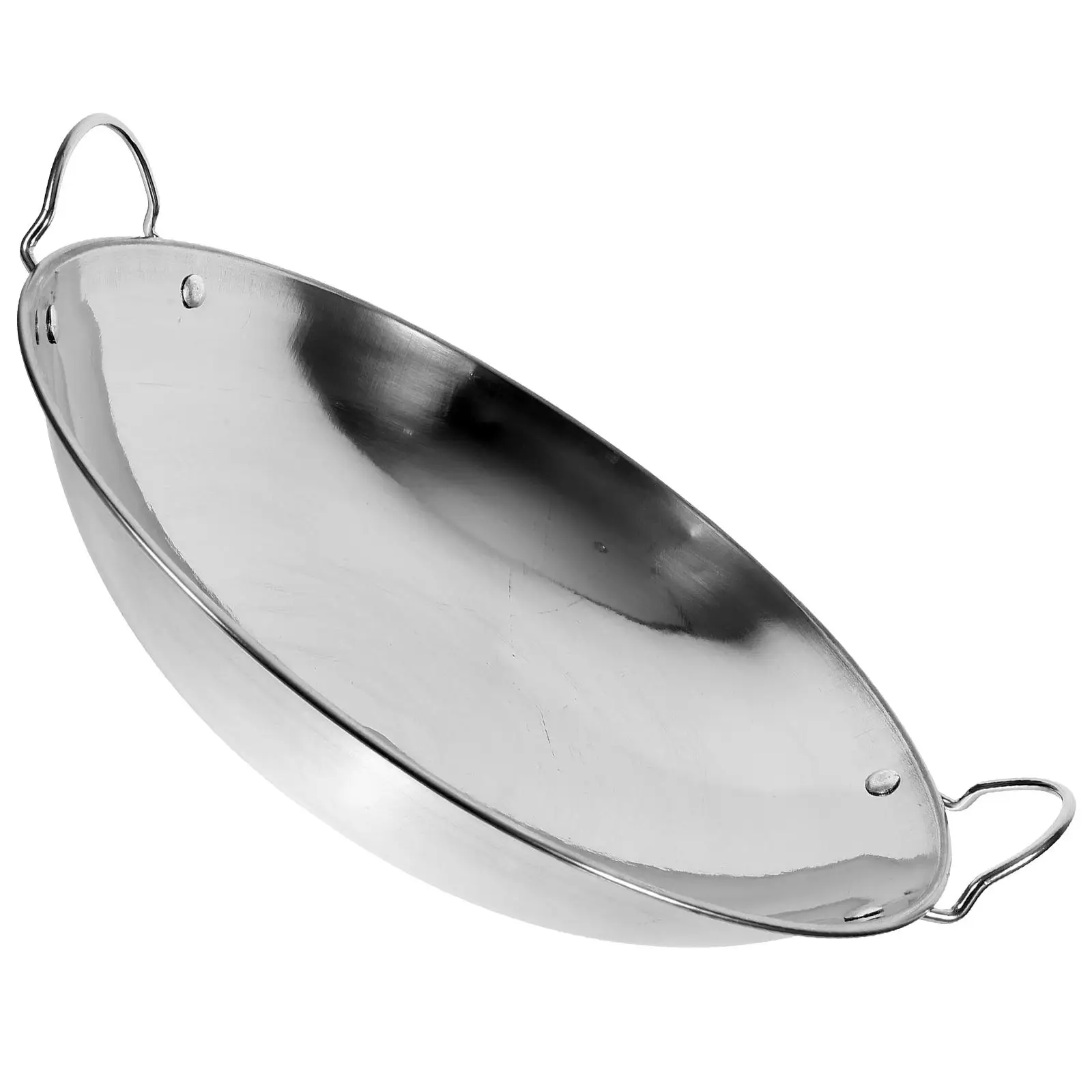 

Anti Overflow Pot 10 Inch Stainless Steel Non Stick Small Pan Mini Wok Kitchen Hot Pot Cooking Household Metal Fry Pan
