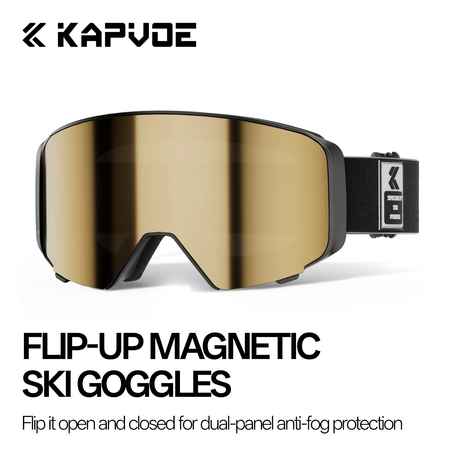 High - Performance Flip - up Magnetic Ski Goggles Lightweight Anti - Fog Innovation on Sale