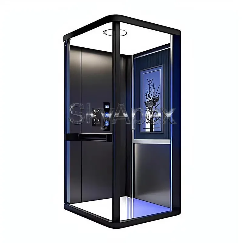 #Best Price Custom Home Elevator Control System With Emergency Power Supply Traction Machine For Residential Villa Lift