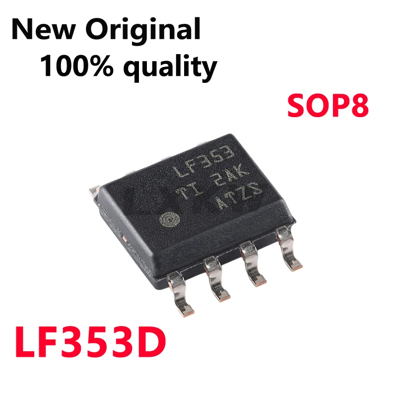 10/PSC New LF353D LF353 SOP-8 Original Dual-channel operational amplifier chip In Stock
