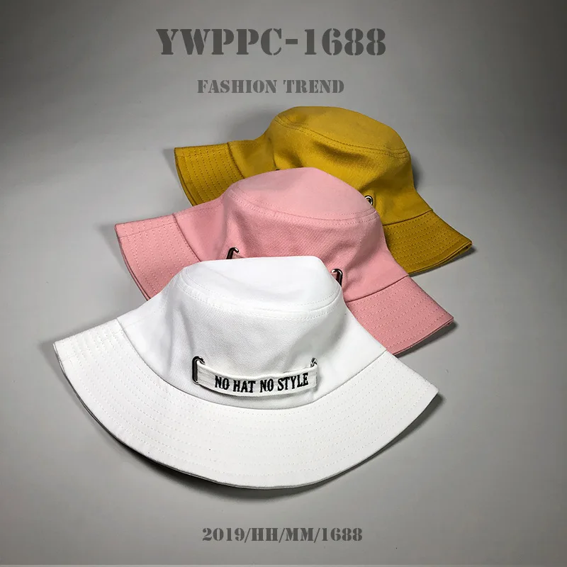 Bucket Hat Children's Fashion Brand Hip Hop Harajuku Japanese Artistic All-Matching Korean Style Sunlight Blocker for Summ