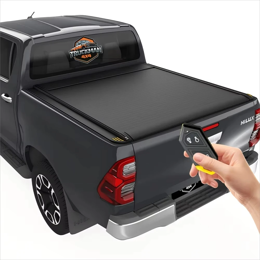 

Custom High-Strength Aluminum Alloy Retractable Truck Bed Cover for Hilux Easy Install Roll-Up Design Model Ranger