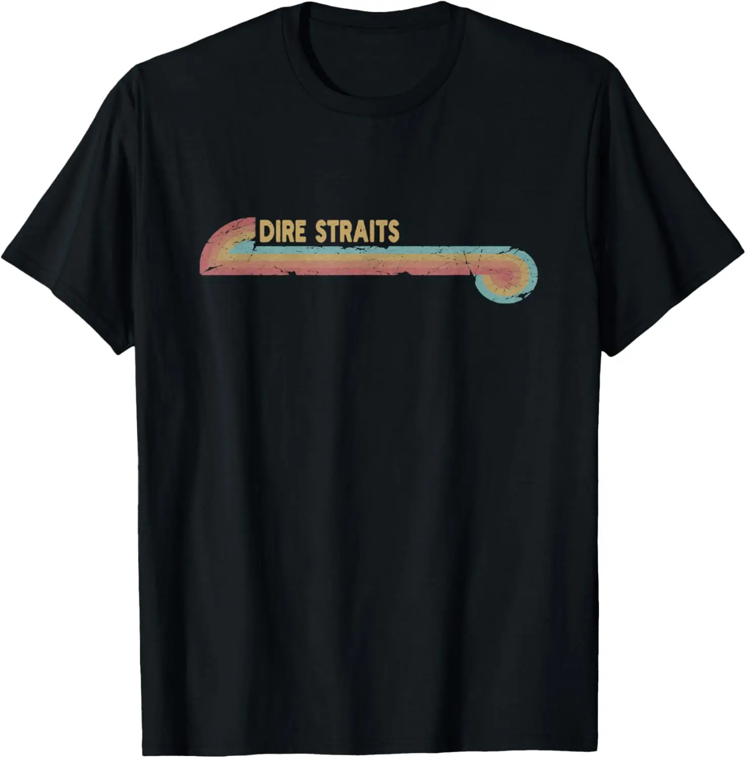 Retro Nostalgic Lines Terror Strait Cassette Tape Stripe Musician Short-Sleeve T-Shirt