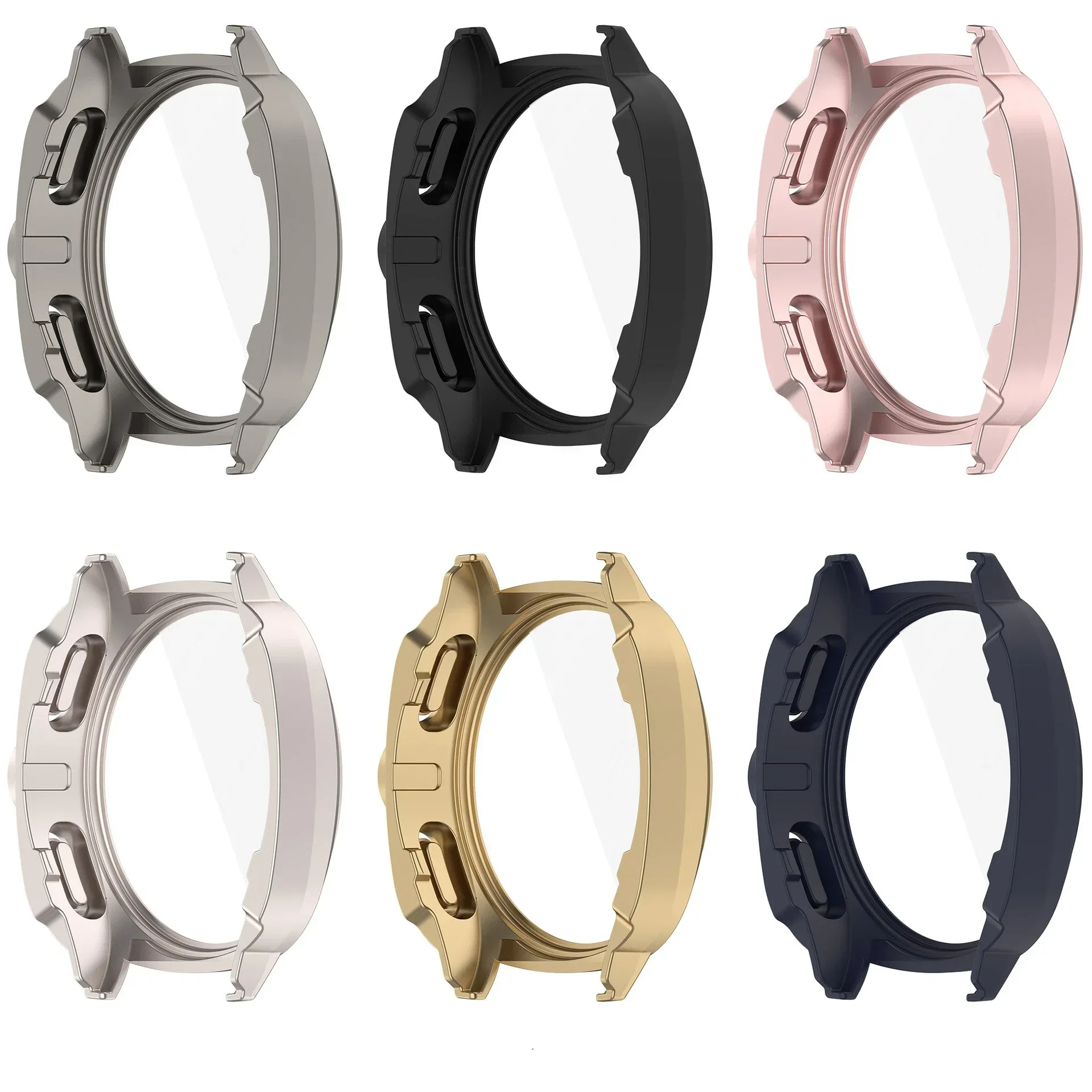 Cambiar a Galaxy Watch 7 Ultra Glass + funda para Samsung Galaxy Watch 7 44mm 40mm todo alrededor, cubierta protectora, parachoques