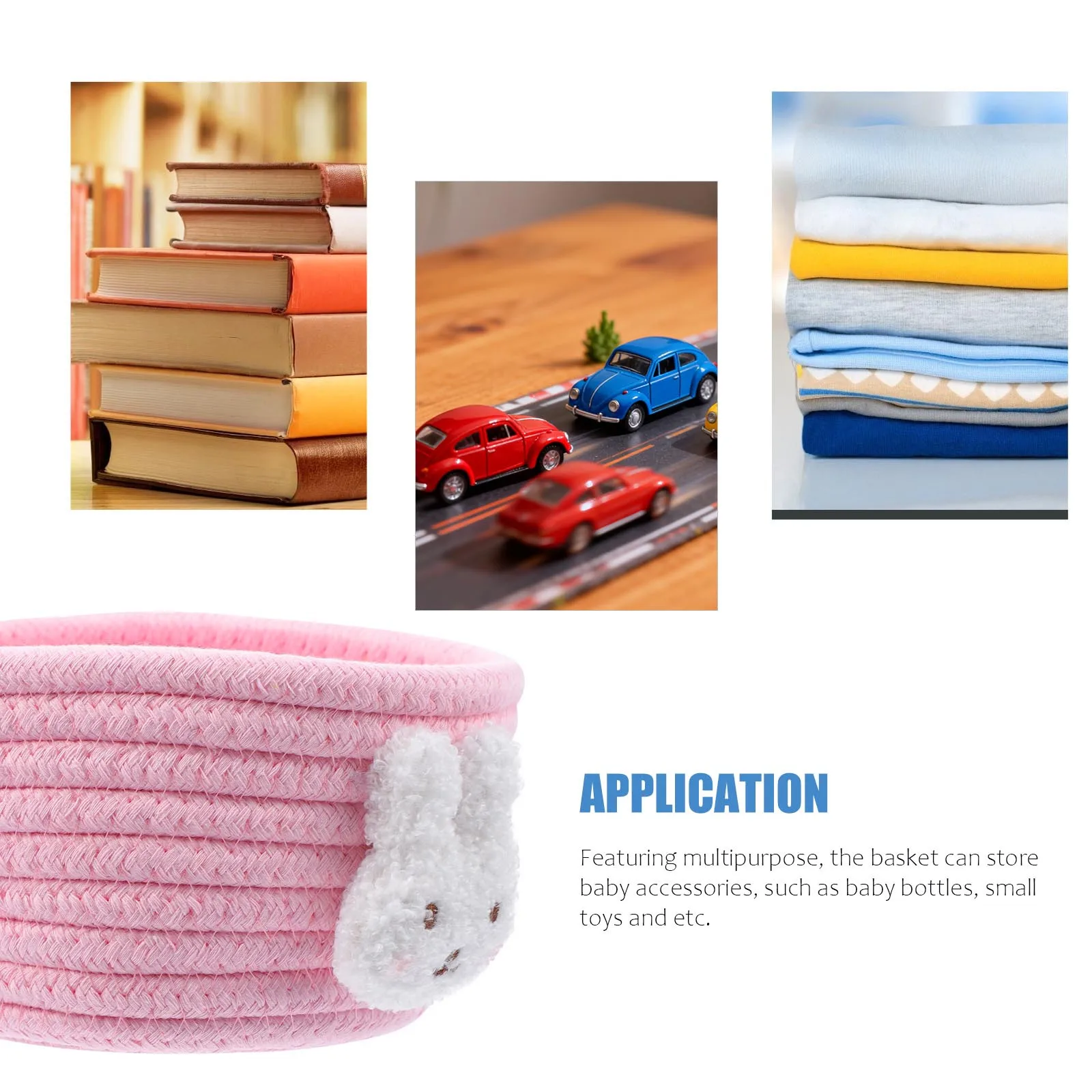 

1Pcs Novel Cotton Rope Storage Basket Multipurpose Organizer for Home Restaurant Hotel Desktop Sundries Storage Container