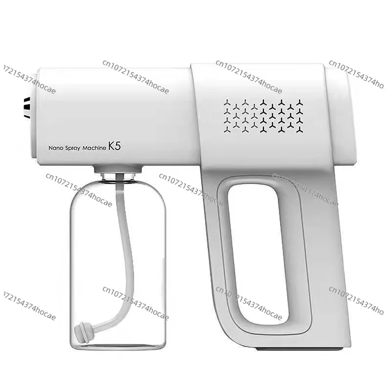 

K5 wireless handheld atomizing disinfection gun, blue light charging spray gun, household wireless sterilizer