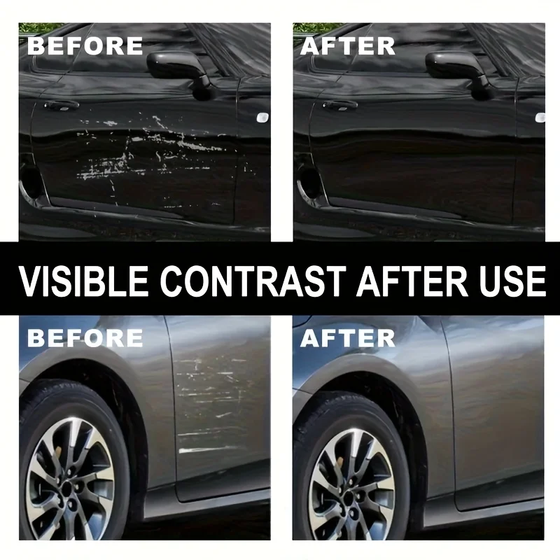 100ml Car Scratch Remover Car Scratch Eraser Long-Lasting Coating Repair Agent with Sponge Cleaning Paste Paint Care Wax image 5