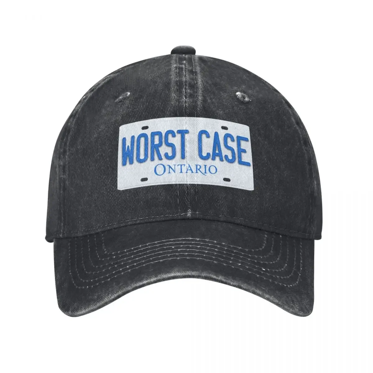 Worst Case Ontario parody license plate Baseball Cap Rugby Anime Mens Tennis Women's