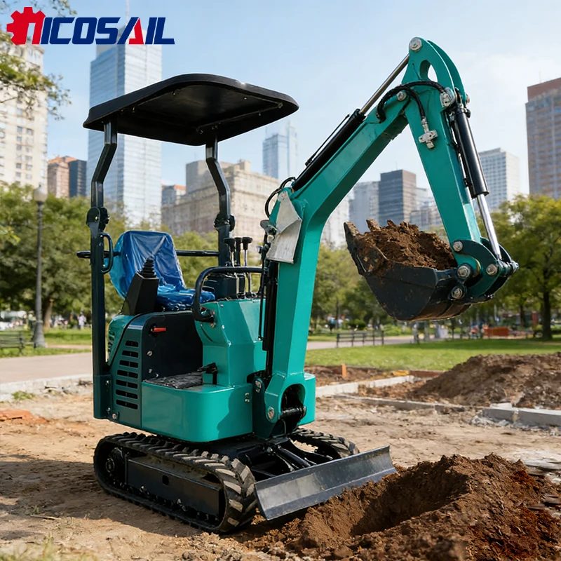 

Nicosail Mini 1.2-ton Crawler Excavator with Accessories for Excavation and CE EPA Low Price Sale