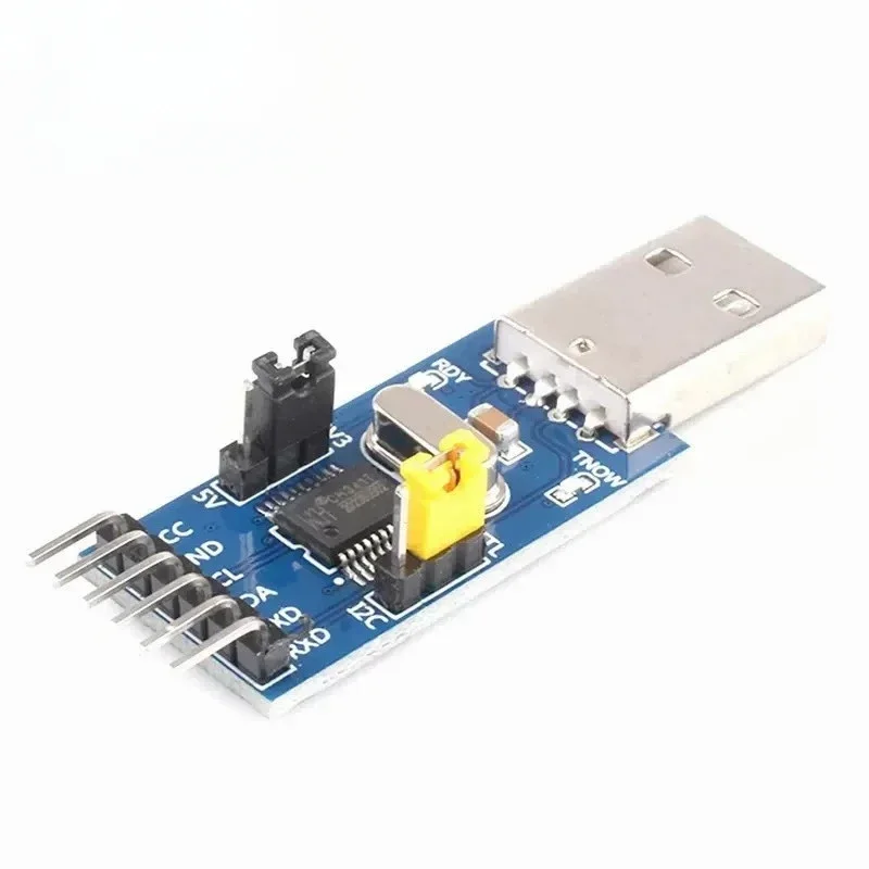 10pcs CH341T 2 in 1 module 3.3V 5V USB to I2C IIC UART USB to TTL single-chip serial port downloader