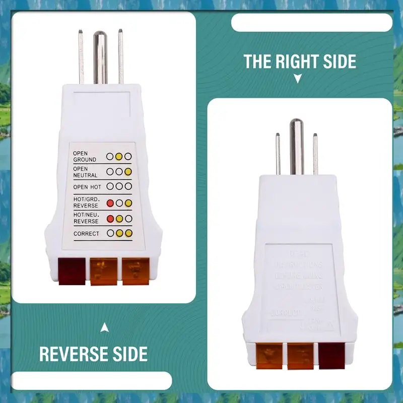 Entrega rápida-testador de receptáculo produtos de aterramento plug teste de segurança produtos de aterramento plugue dos eua