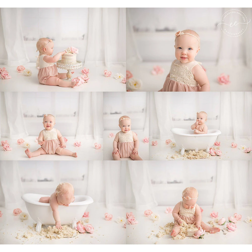 Fond de photographie de fenêtre fantaisiste blanche, toile de fond de photographie d'art de femme enceinte, portrait d'enfants, accessoires de studio photo