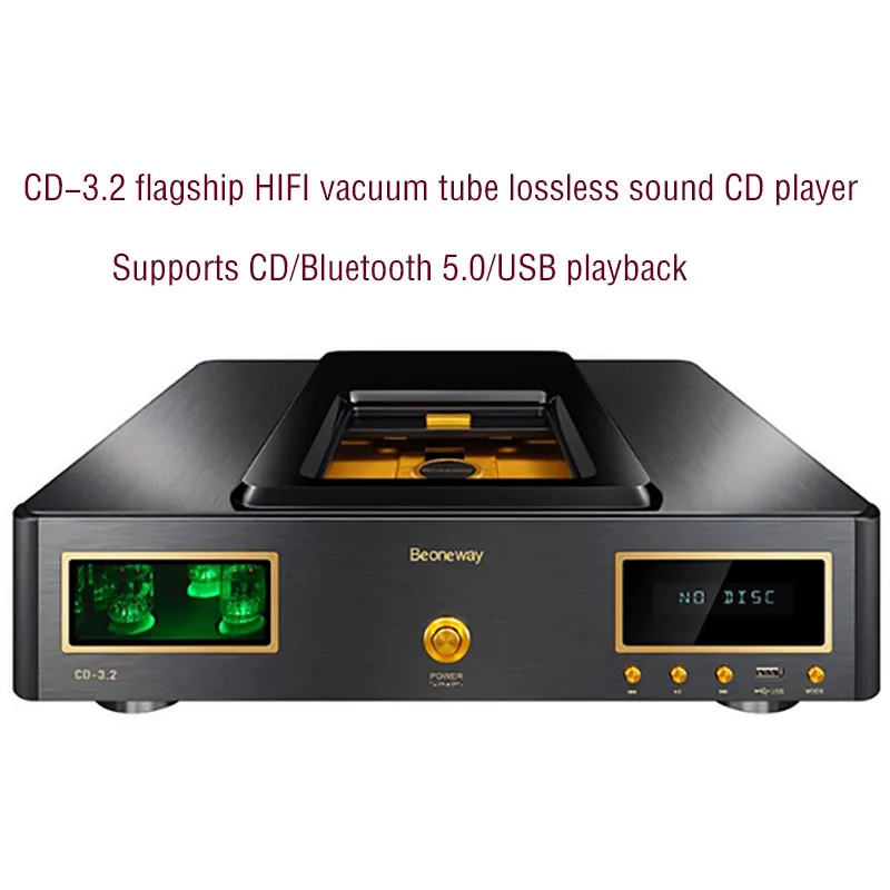 Aiyima smsl CD-3.2 tubo eletrônico de alta fidelidade cd player transistor superior push capa controle remoto bluetooth usb lossless leitor áudio