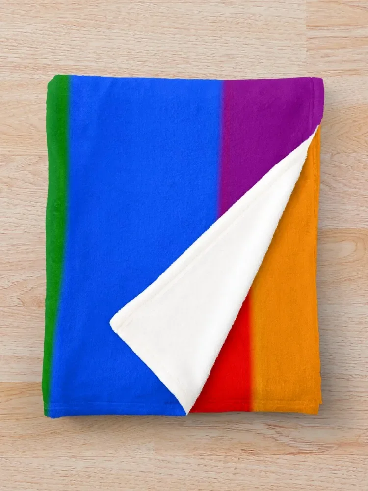 Coperta da tiro con bandiera LGBT (bandiera arcobaleno) per coperte Vintage per divani decorativi