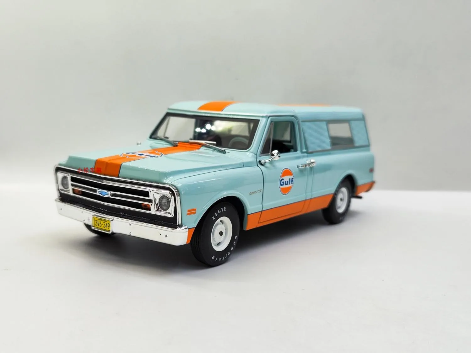 

GreenLight 1:24 1968 C-10 Кемпинговый автомобиль, имитация литья под давлением сплава, коллекция моделей автомобилей, подарочная игрушка