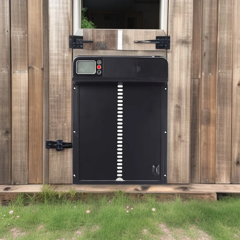 الموقت التلقائي حظيرة الدجاج الباب ذكي مكافحة قرصة التعريفي باب بيت الدجاج مقاوم للماء بوابة الدواجن الكهربائية للمزرعة