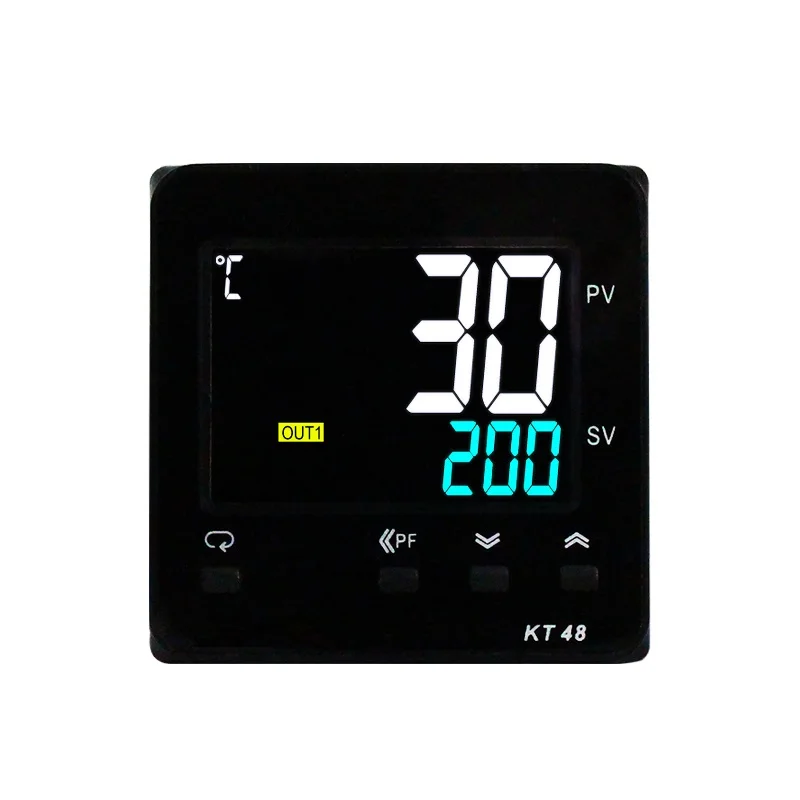 KT48   48*48 Relay SSR dual output  multiple input LCD Intelligent PID temperature controller