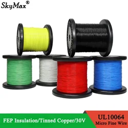 UL10064 FEP Wire Ultra Fine (No scroll) 40/36/34/32/30/28/26 AWG PTFE Plastic Solder High Conductivity Copper Line