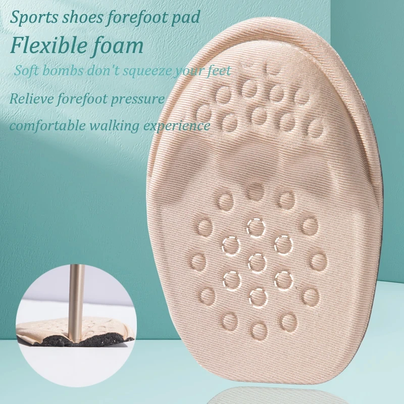 Women's high heels non-slip forefoot cushion breathable half insole adjustable size insole pain relief foot care insert cushion