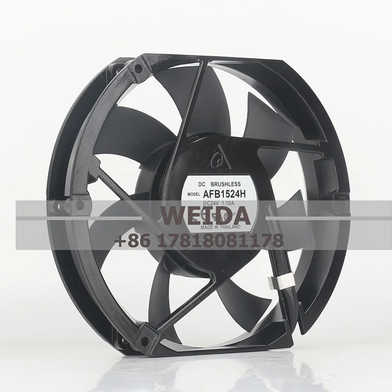 DELTA DELTA 170*150*25MM 24V 1.10A AFB1524H 17 cm double ball high air volume inverter cooling fan