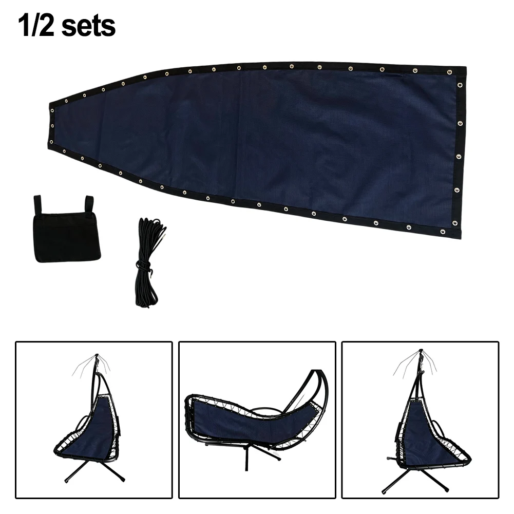 

2/3/4/6 Blue Seat Cloth For Textilene Hanging Swing Chair - 64x197x23CM Replacement Part Garden Furniture Cover Accessories