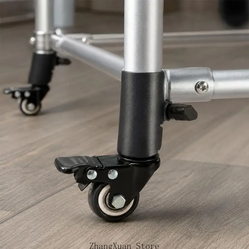 Möbelrollrad mit Einzelraddesign, Metallrahmen und Verriegelungssteuerung für Wagen, Regale und Gebrauchsgegenstände 3XUF – Detail 8