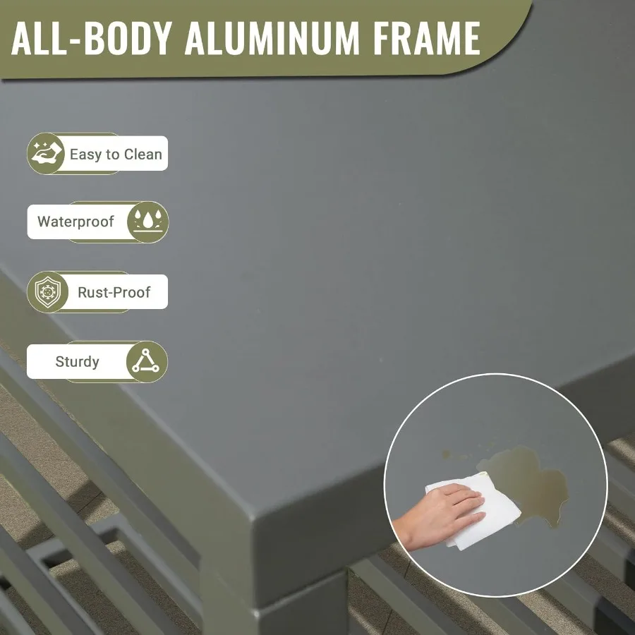 جزيرة المطبخ الخارجية مع جزيرة تخزين المطبخ المصنوعة من الألومنيوم وطاولة إعداد خارجية مع رف تخزين مزدوج قائم بذاته #3