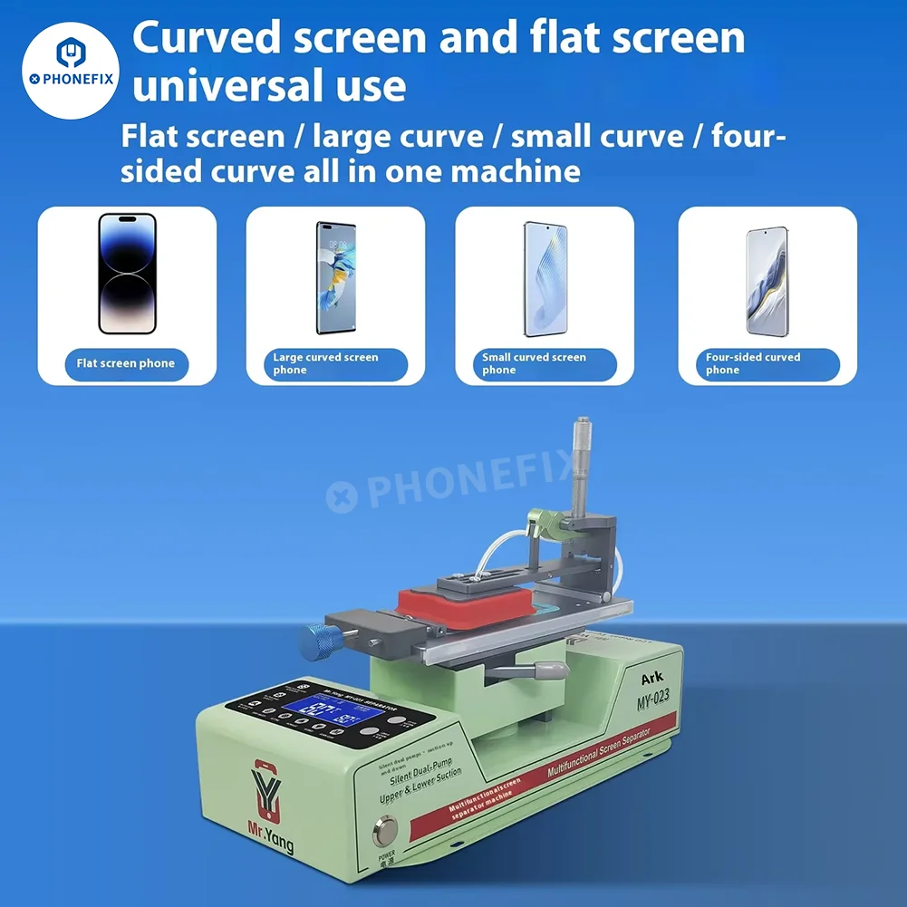 

YCS MY-023 Мощный сепаратор обогрева экрана 45 ° Угол наклона, бесшумный двойной насос, быстрый нагрев для удаления рамок всех сенсорных экранов