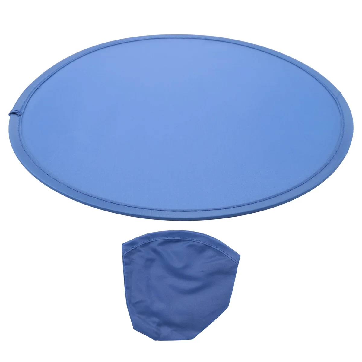 Foldable Round Fan-Blue