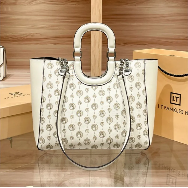 

Light luxury brand women's handbag 2025 new designer high-end texture retro shoulder crossbody bag with large capacity
