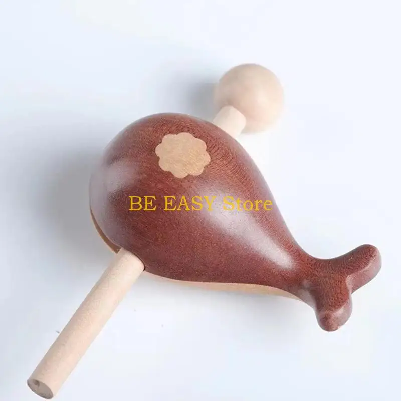E28F Wooden Fish Ornament with Natural Grains Tabletop Decors for Shelf Display, Entryway Styling, Study Decors, and Rural Home