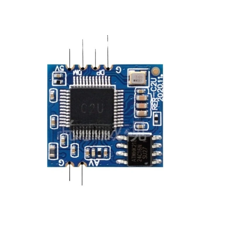 Analog video to USB camera module CVBS video capture PAL/NTSC drive-free UVC stamp hole