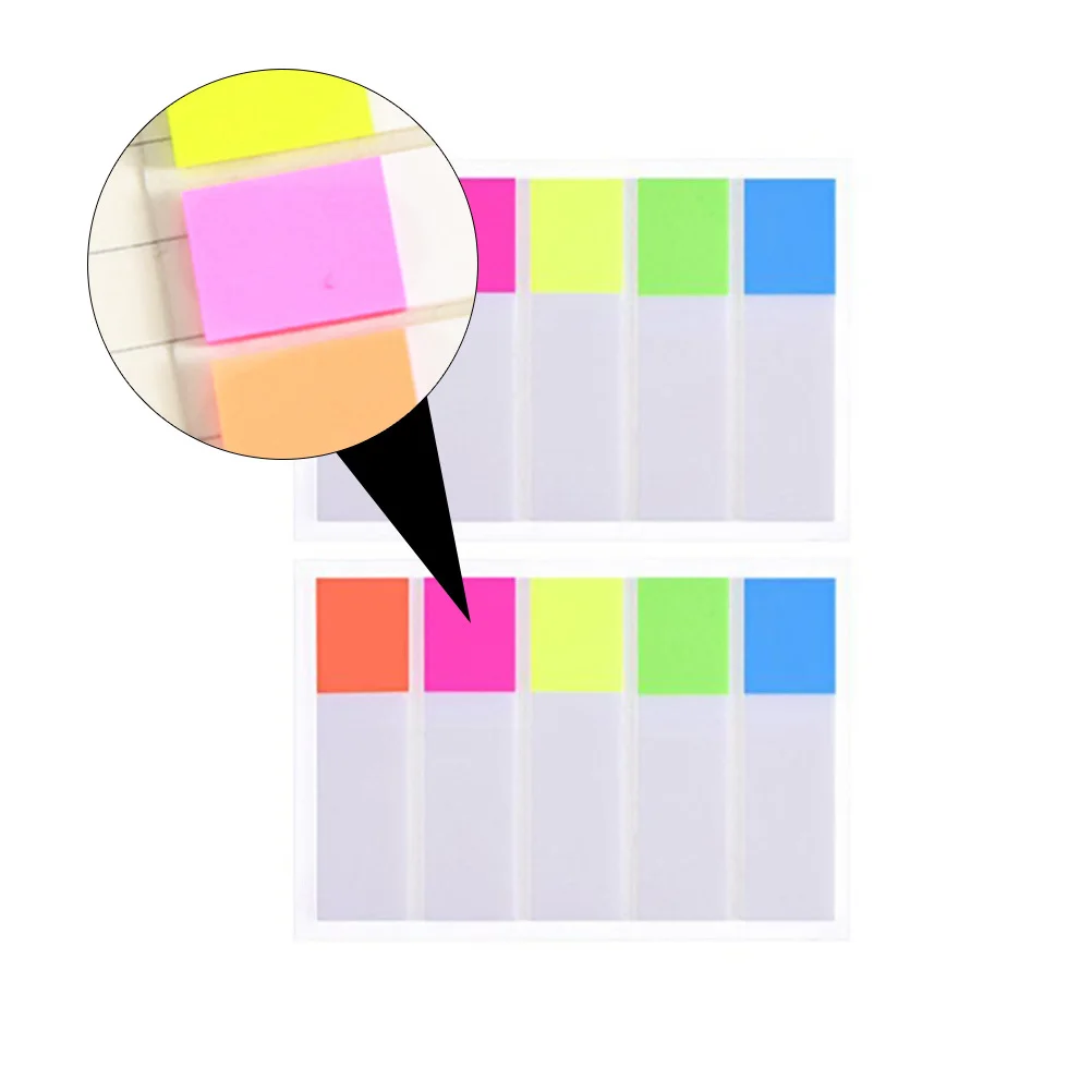 

20Sets Index Sticker Paper Colorful for Office School Student Diaries Notebooks Reminder Labels