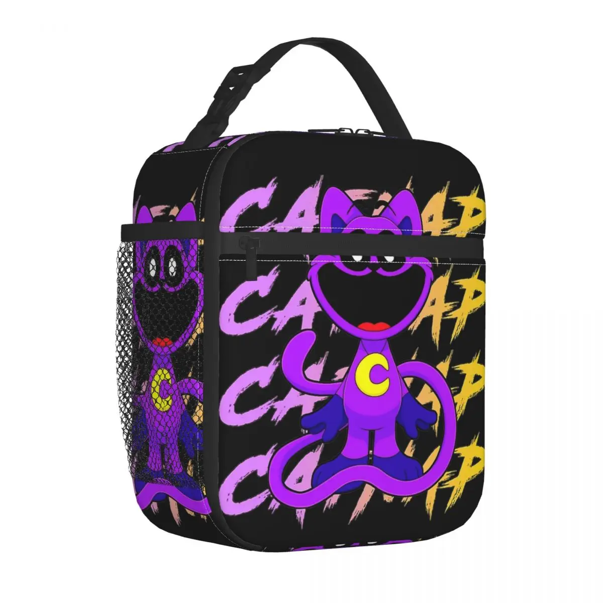 Catnap  Smiling Critters Gaming Insulated Lunch Bags Cooler Bag Reusable Lunch Container Large Tote Lunch Box Food Bag Outdoor