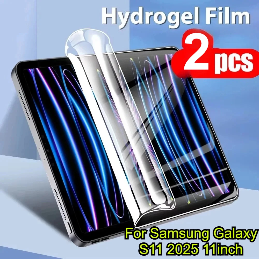 2 Stück Weiche Hydrogel-Schutzfolie für Samsung Galaxy Tab S11 S10 Ultra 14.6 A11 S7 S8 A9 S9 FE Plus S8 S6 Lite T860 T865 8.7" 11