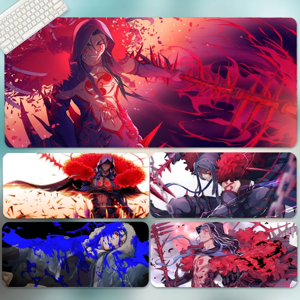 Anime Fate Grand Order Cu Chulainn Mousepad Large Gaming Mouse Pad LockEdge Thickened Computer Keyboard Table Desk Mat