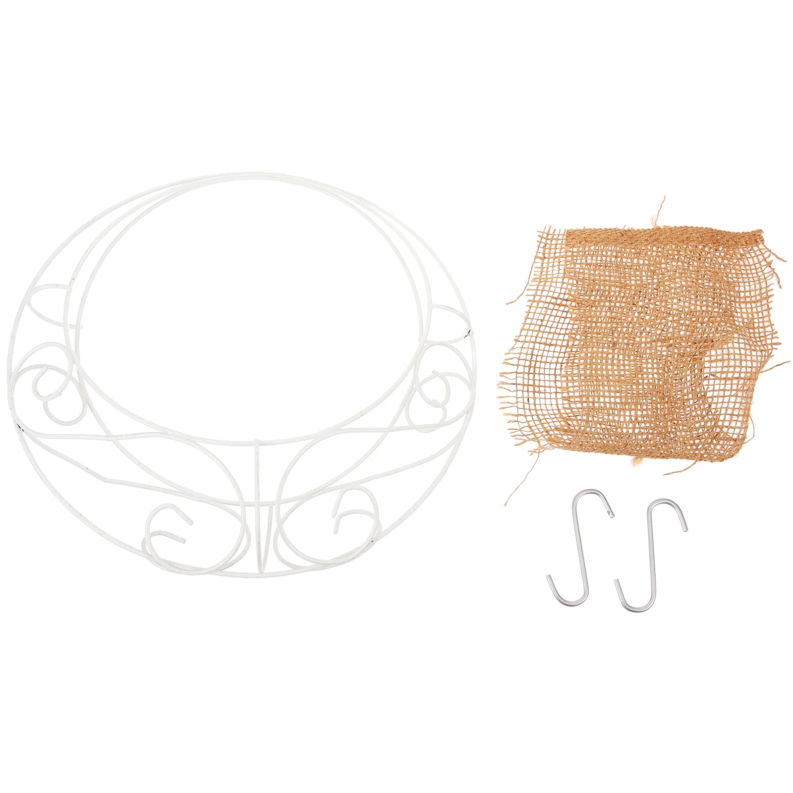 

Iron Wire Flower Basket Leakproof For Succulents Moon Design Indoor Plant Holder Hanging Planter Decorative Metal Basket