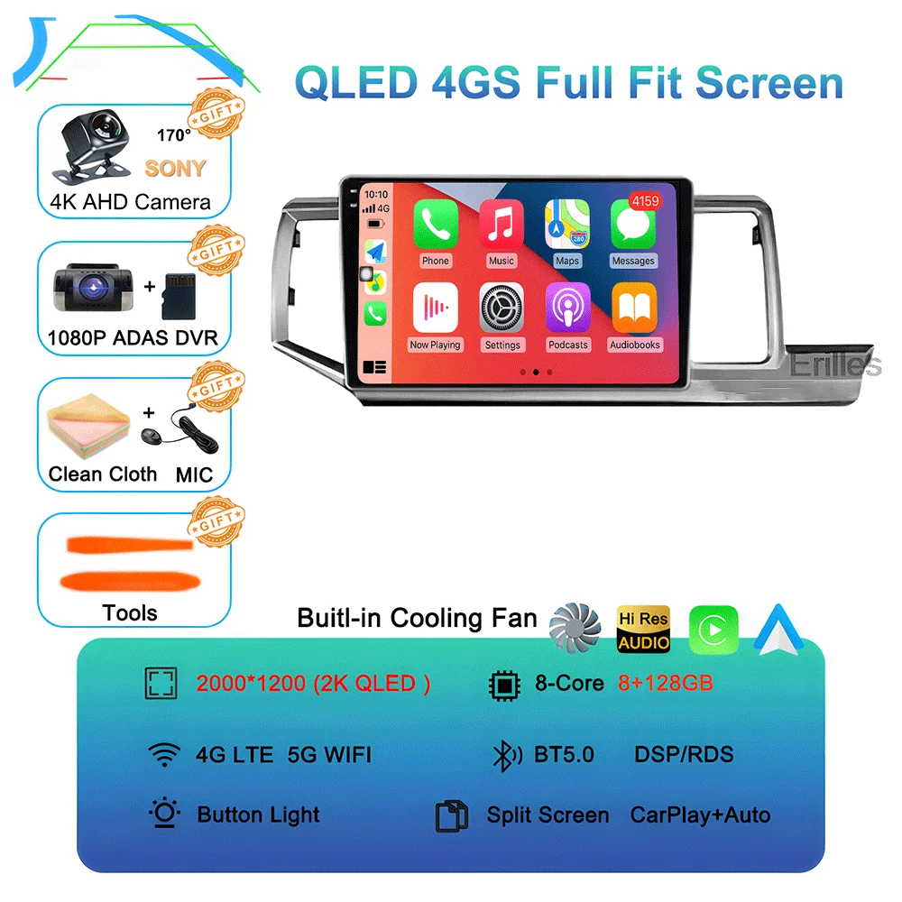 Android 16 Navigation NO 2DIN Carplay Auto Head Unit Screen For Honda Stepwgn 2009 - 2015 Radio Stereo Multimedia Car Player GPS image 3