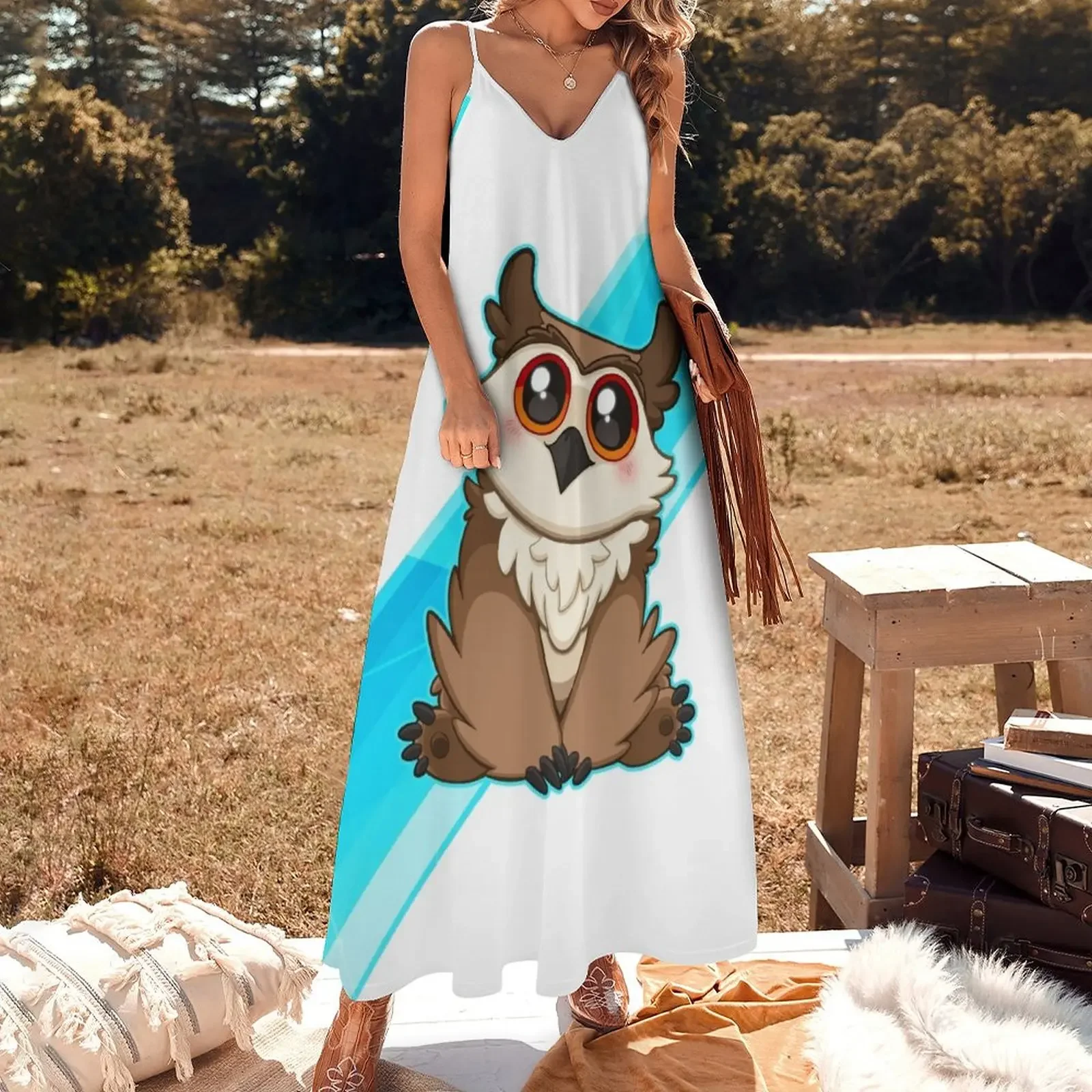 Adorable Owlbear - Cute D&D Adventures Sleeveless Dress Women's clothing women's luxury party dress summer dress women 2025