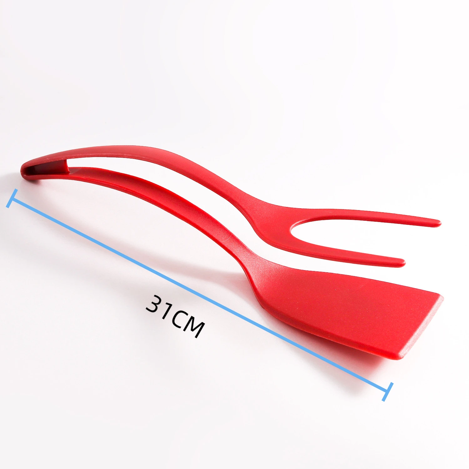 2 In 1 Nylon Grip Flip Tongs Egg Spatula Tongs Steak Spatula Tongs Clamp Pancake Fried Turners Kitchen Accessories